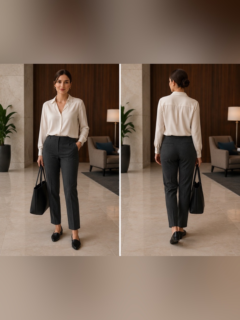 Vince Camuto Pull On Career Pants Straight Stretch Office Comfort Quiet Luxury 8